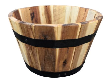 Avera Products 7 in. H X 11.5 in. W X 11.5 in. D Wood Traditional Planter Natural Discount