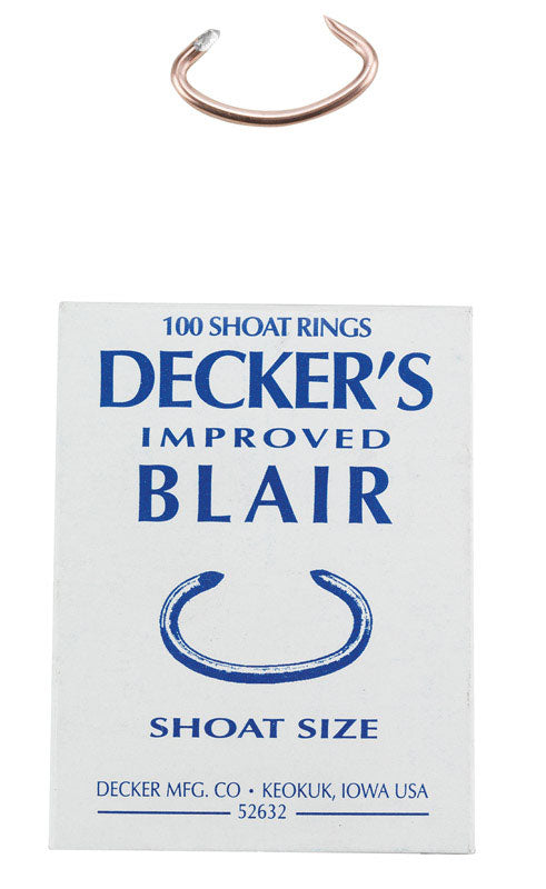 Decker Improved Blair 12.5 Ga. Animal Ring For Shoat 100 pk For Cheap