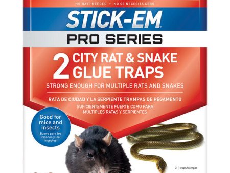 JT Eaton Stick-Em Pro Series Extra Large Glue Board Trap For Rodents and Snakes 2 pk Hot on Sale