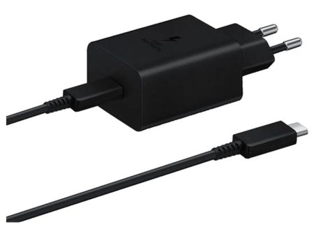 SAMSUNG ALIMENTATORE EP-T4510 SUPER FAST CHARGE 45W TYPE-C CON CAVO CABLE (5A 1.8M) BLACK Online Hot Sale