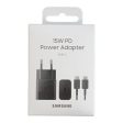 Samsung Caricatore 15W EP-T1510X PD USB-C + Cavo 1m USB-C Black Online now