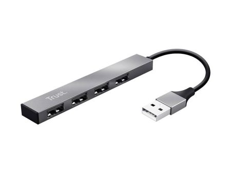 TRUST HALYX (23786) - HUB 4 PORTE USB 2.0 IN ALLUMINIO For Sale