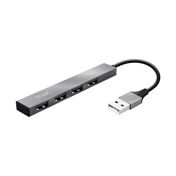 TRUST HALYX (23786) - HUB 4 PORTE USB 2.0 IN ALLUMINIO For Sale