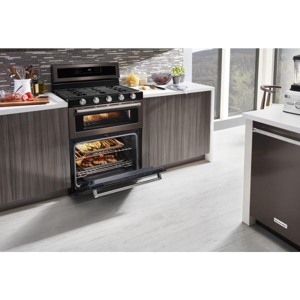 30-Inch 5 Burner Gas Double Oven Convection Range Online Hot Sale