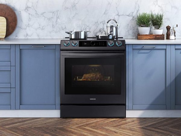 6.3 cu. ft. Smart Slide-in Induction Range with Smart Dial & Air Fry in Black Stainless Steel Online now